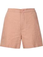 Rachel Comey Buttoned Shorts, Women's, Size: 2, Nude/neutrals, Linen/flax