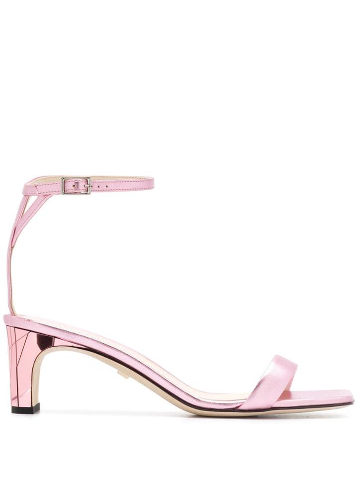 Grey Mer Metallic-tone Heeled Sandals - Pink