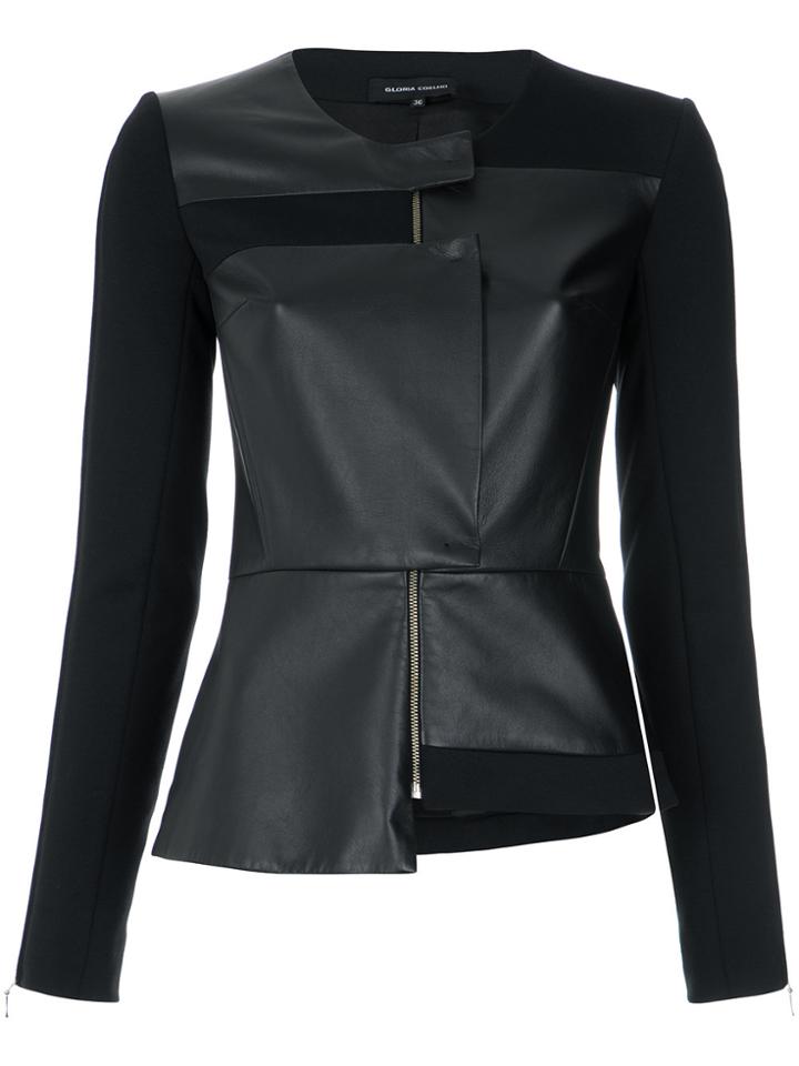 Gloria Coelho Panelled Fitted Jacket - Black