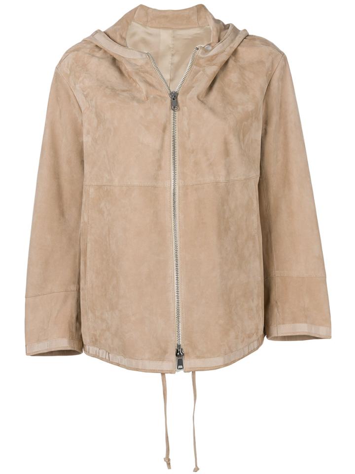 Sylvie Schimmel Zip Hooded Jacket - Brown