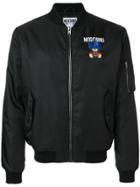 Moschino Embroidered Transformer Bear Bomber Jacket - Black