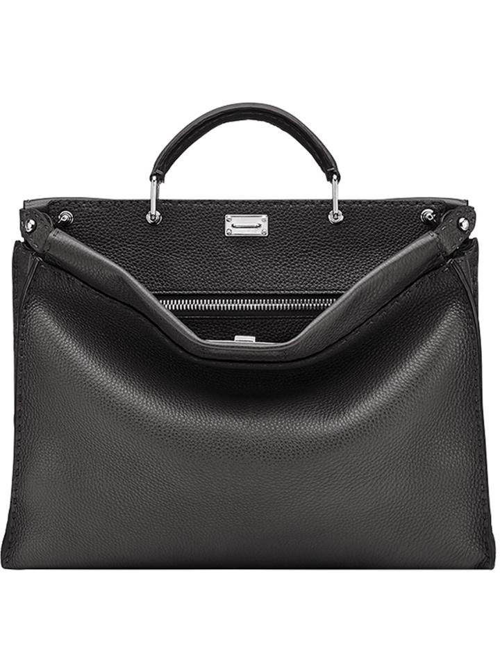 Fendi Peekaboo Fit Tote Bag - Brown