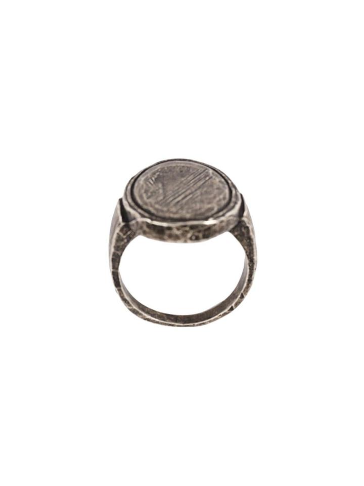 Ann Demeulemeester Cocktail Flat Round Ring - Metallic