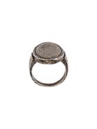 Ann Demeulemeester Cocktail Flat Round Ring - Metallic