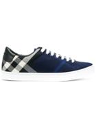 Burberry House Check Sneakers - Blue