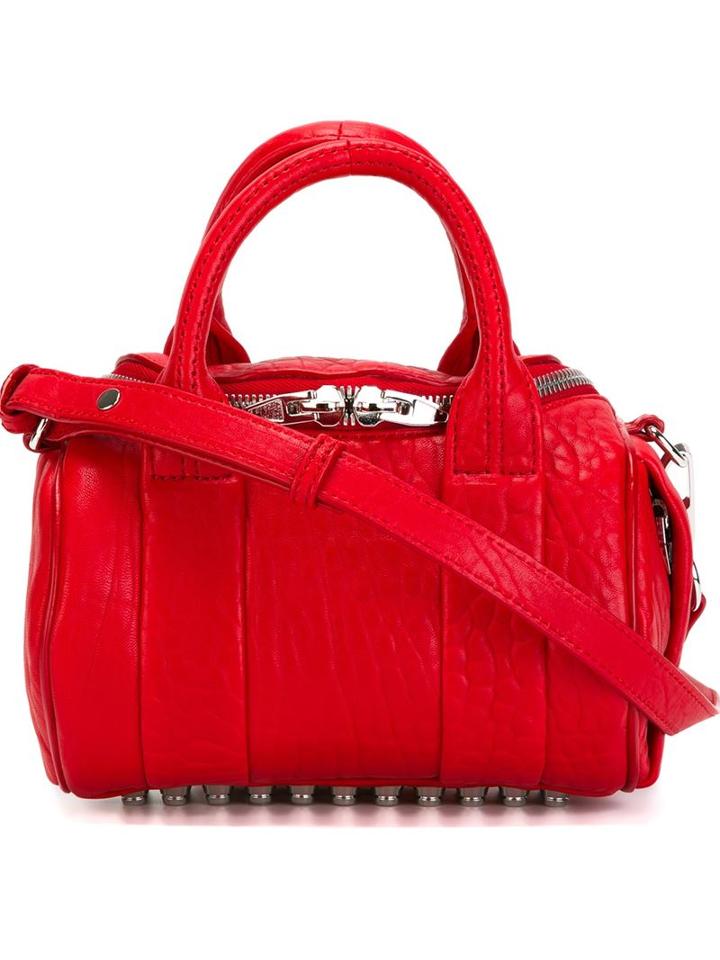 Alexander Wang Mini 'rockie' Tote, Women's, Red, Leather