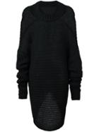 A.f.vandevorst Oversize Jumper, Women's, Size: 36, Black, Polyamide/mohair/wool