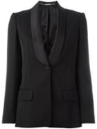 Alexander Mcqueen Tuxedo Blazer, Women's, Size: 38, Black, Virgin Wool/cupro/silk/polyester