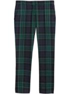 Burberry Tartan Tailored Trousers - Blue