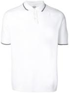 Eleventy Contrast Trim Polo Shirt - White