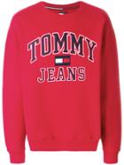 Tommy Jeans Applique Logo Sweatshirt - Red