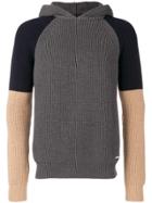 Dsquared2 Colourblock Knit Hoodie - Grey
