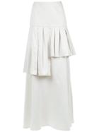 Adriana Degreas Ruffled Maxi Skirt - White