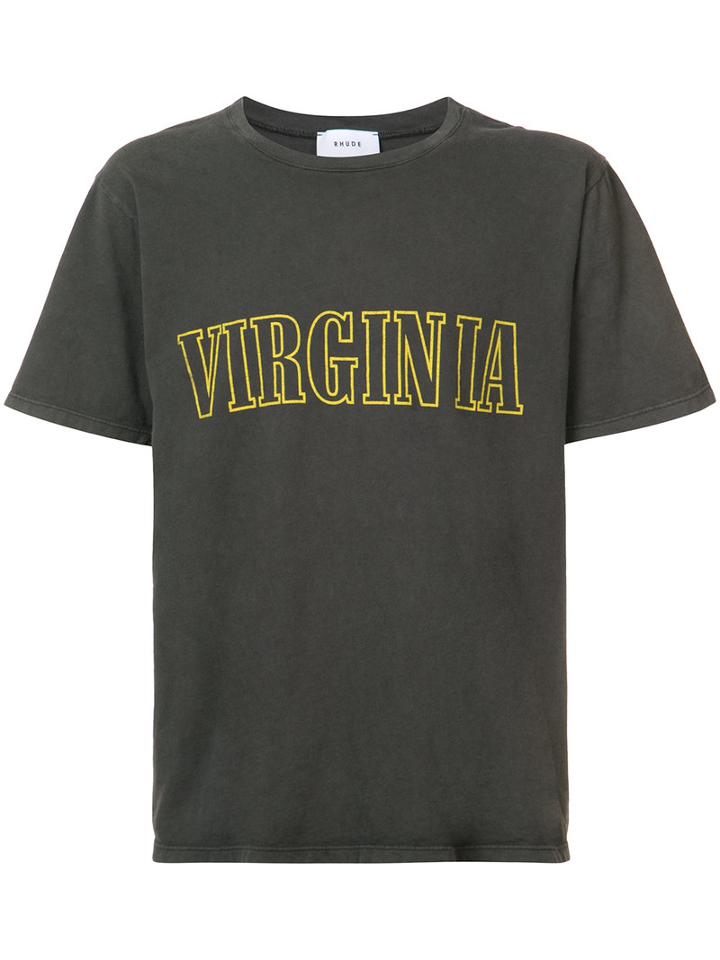 Rhude - Virginia T-shirt - Men - Cotton - S, Black, Cotton