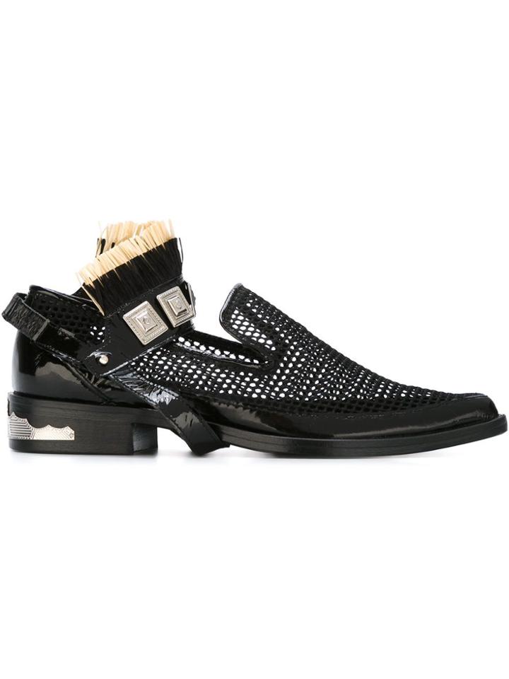 Toga Mesh Slippers - Black