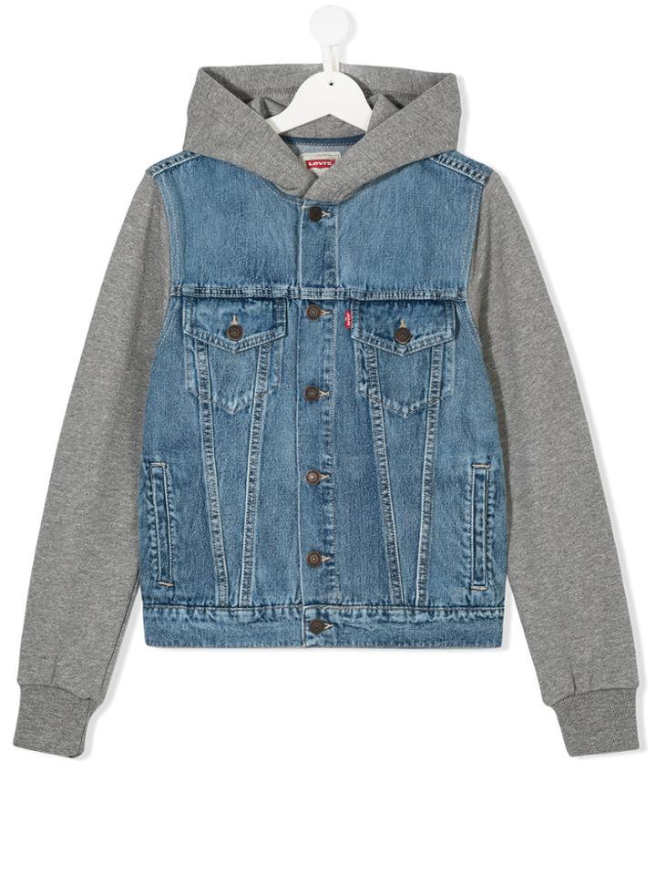 Levi's Kids Layered-look Denim Jacket - Blue