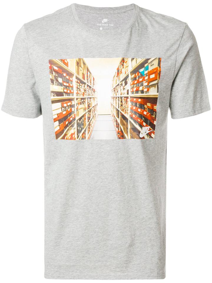Nike Stock Room Print Sportswear T-shirt - Grey