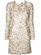 Rubin Singer Embroidered Details Mini Dress - Gold
