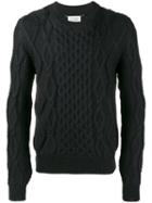 Maison Margiela - Cable Knit Jumper - Men - Wool - L, Blue, Wool