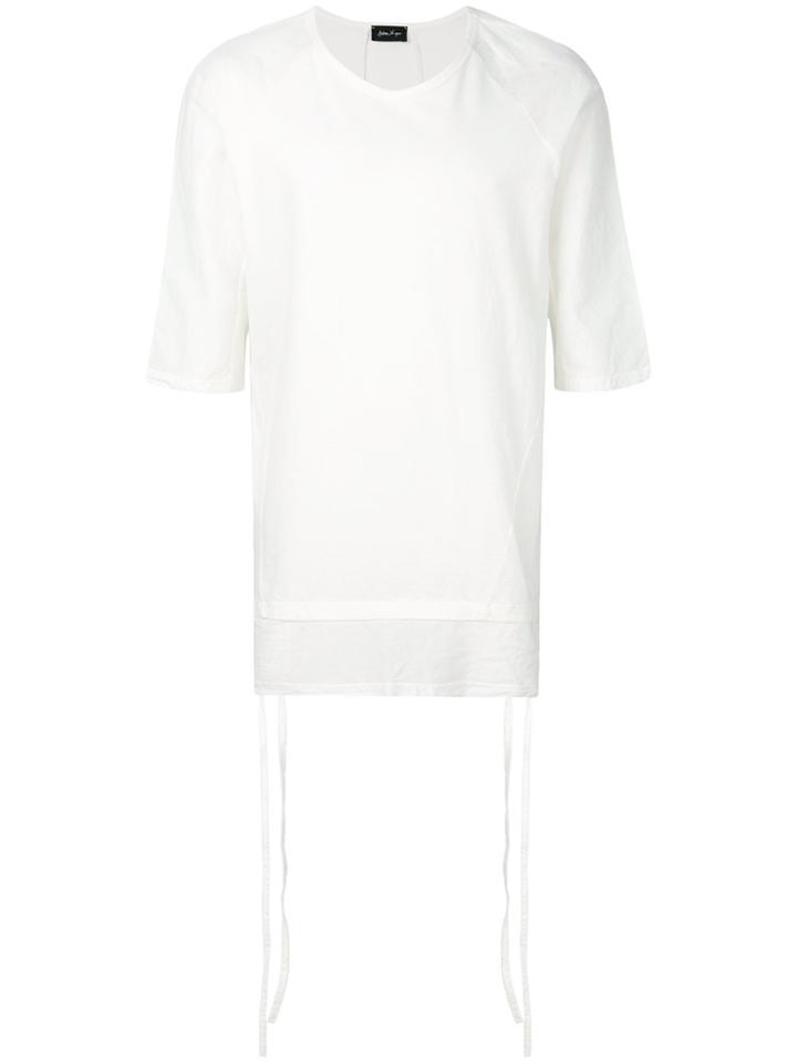 Andrea Ya'aqov Layered Look Oversized T-shirt - White