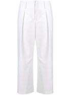 Lanvin Cropped Tailored Trousers - White