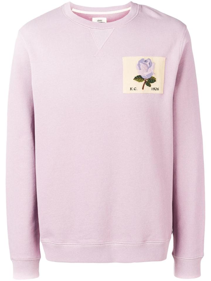 Kent & Curwen Rose Patch Sweatshirt - Purple