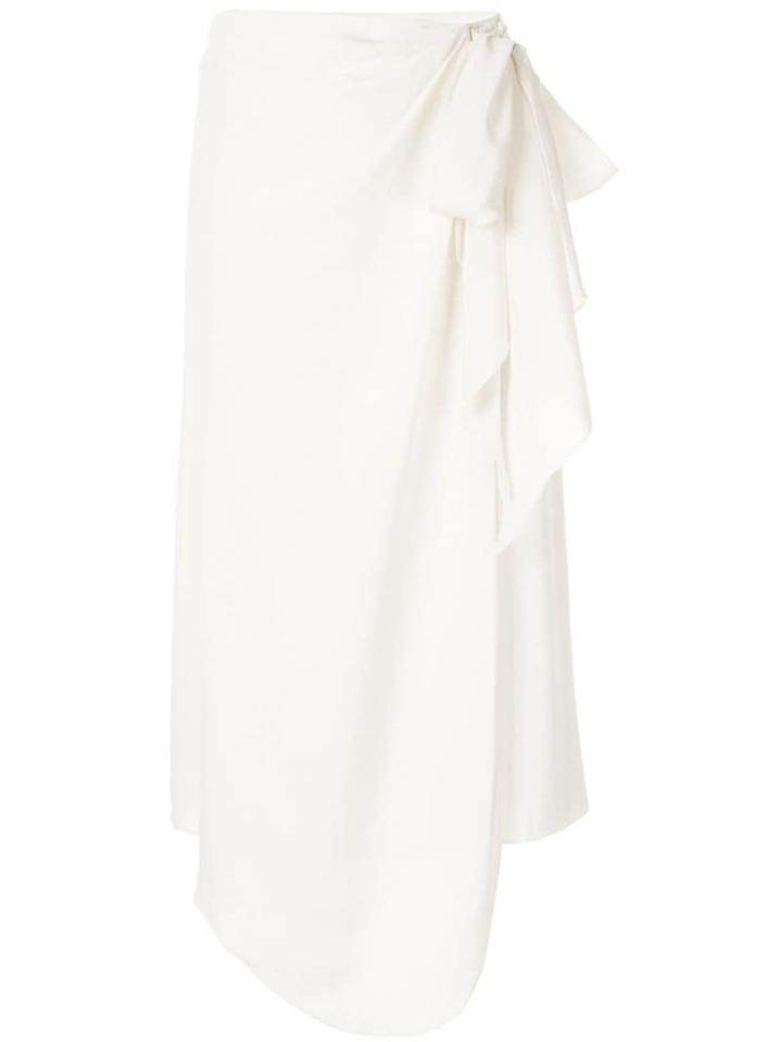 Anna October Wrap Midi Skirt - White