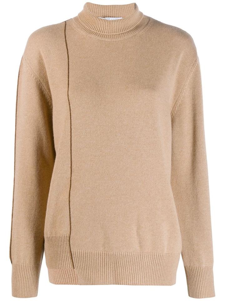 Agnona Roll Neck Sweatshirt - Neutrals