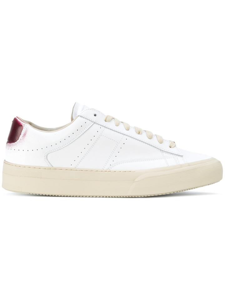 Maison Margiela Sprayed Heel Low Top Sneakers - White