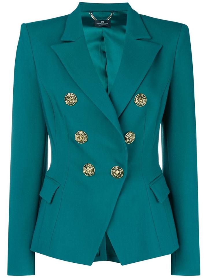 Elisabetta Franchi Double Buttoned Jacket - Green