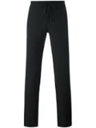 Maison Margiela - Flannel Drawstring Trousers - Men - Cotton/wool - 50, Black, Cotton/wool