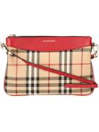 Burberry Horseferry Check Crossbody Bag, Women's, Red