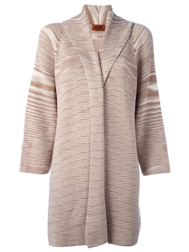 Missoni Open Mid Cardigan, Women's, Size: 40, Nude/neutrals, Wool