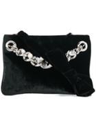 Miu Miu Embellished Chain Clutch - Black