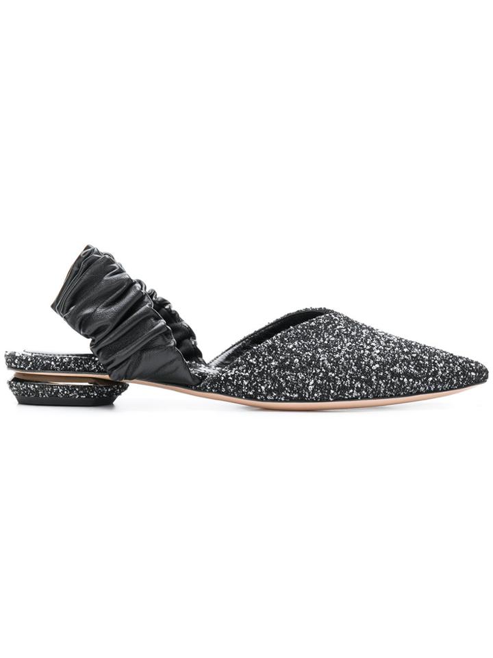 Nicholas Kirkwood Courtney Slingback Mules - Black