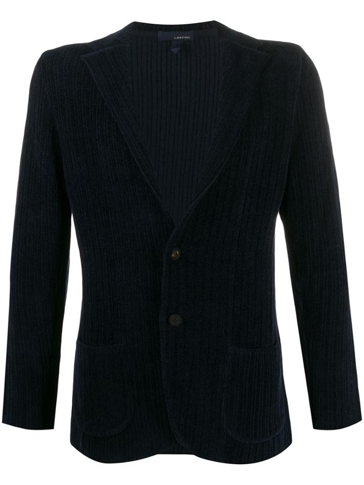 Lardini Fine Knit Blazer - Blue
