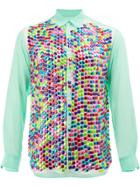 Comme Des Garçons Homme Plus Embellished Paillette Shirt - Green