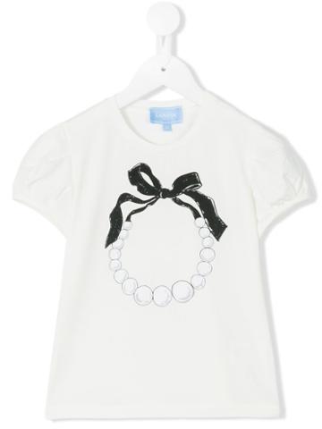 Lanvin Petite - Necklace Print T-shirt - Kids - Cotton/elastodiene - 12 Yrs, Girl's, White