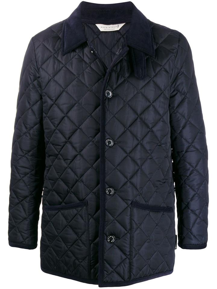 Mackintosh Waverly Navy Nylon Quilted Jacket Gq-1001 - Blue