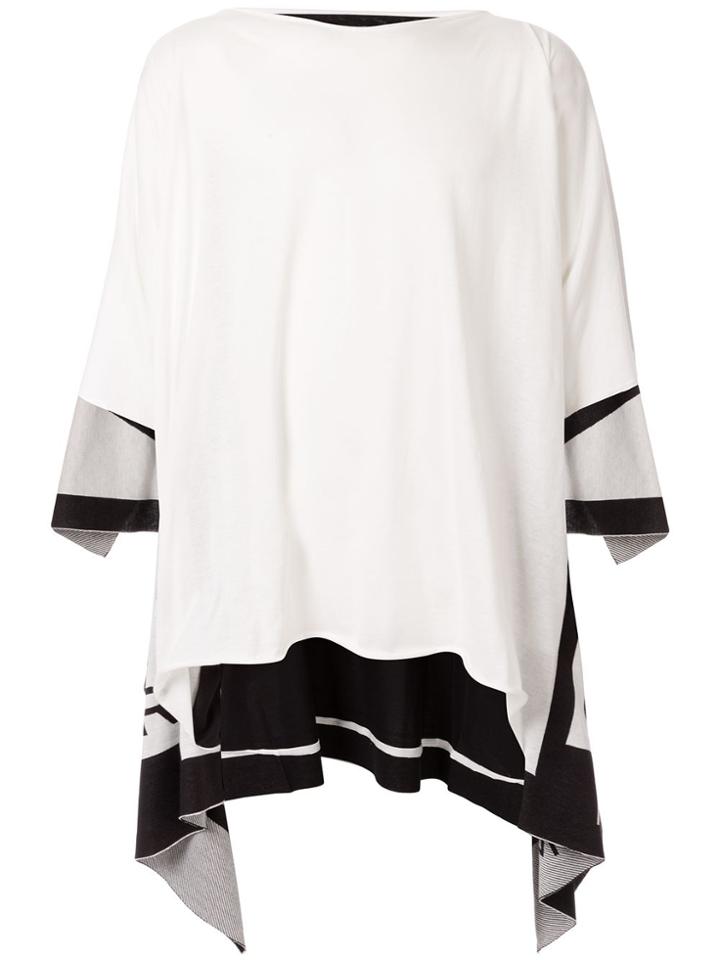 Fumito Ganryu Draped Oversized T-shirt - White