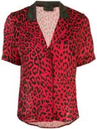 Rta Leopard Print Shirt - Red