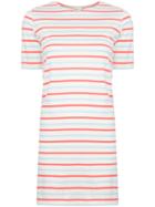 Kule Striped T-shirt Dress - White