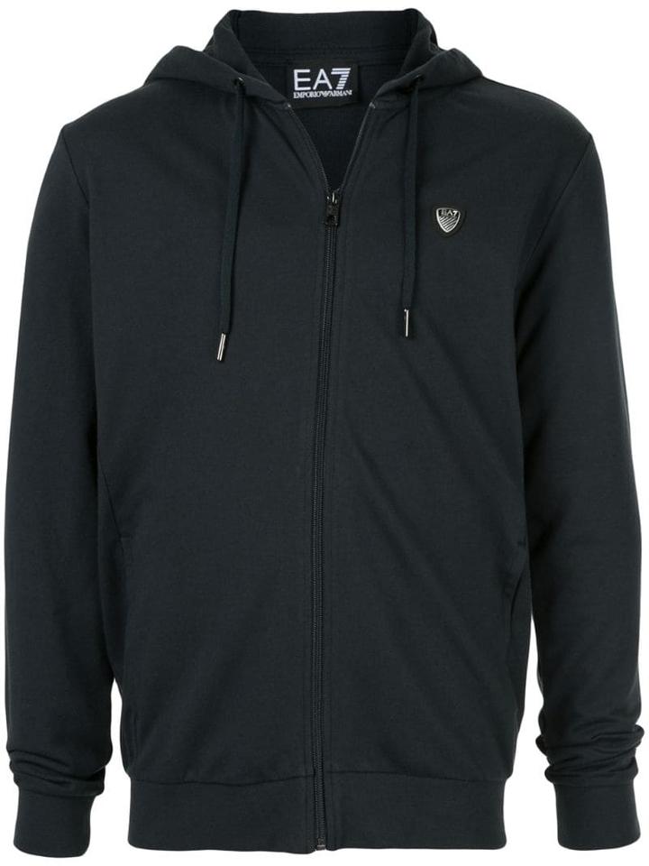 Ea7 Emporio Armani Zip Up Hoodie - Blue