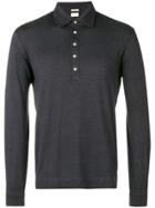 Massimo Alba Longsleeved Polo Shirt - Black