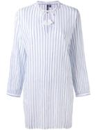 Woolrich - Striped Shirt Dress - Women - Cotton - M, White, Cotton