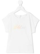 Chloé Kids - Embroidered Logo T-shirt - Kids - Cotton/modal - 5 Yrs, White