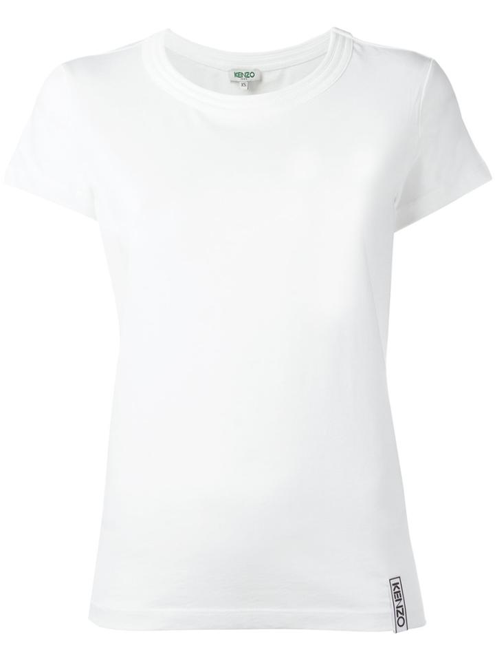 Kenzo Logo Hem T-shirt - White