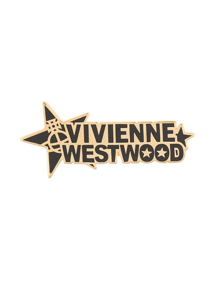 Vivienne Westwood Logo Brooch - Gold