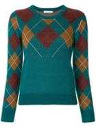 Guild Prime Argyle Knit Sweater - Green
