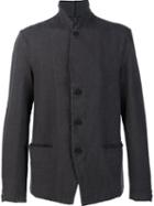 Transit Stand-up Collar Jacket, Men's, Size: Xl, Grey, Cotton/linen/flax